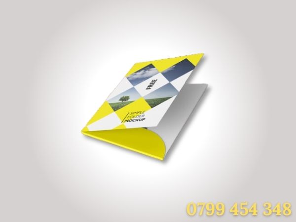 Bìa hồ sơ 1 tay gấp