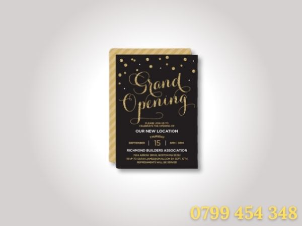 Thiệp mời khai trương