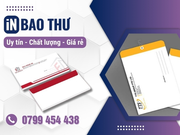Dịch vụ in bao thư tiện lợi cho mọi doanh nghiệp tại DakLak