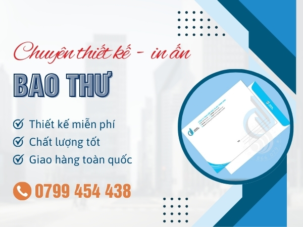 Thiết kế và in bao thư bắt mắt tại Điện Bàn Đà Nẵng