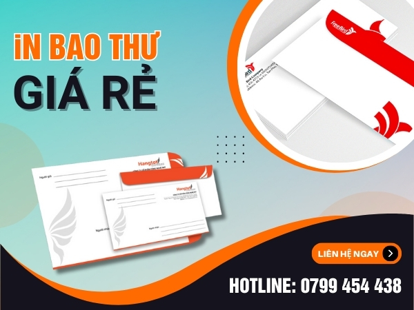 Dịch  vụ in bao thư tại Gia Lai giao liền