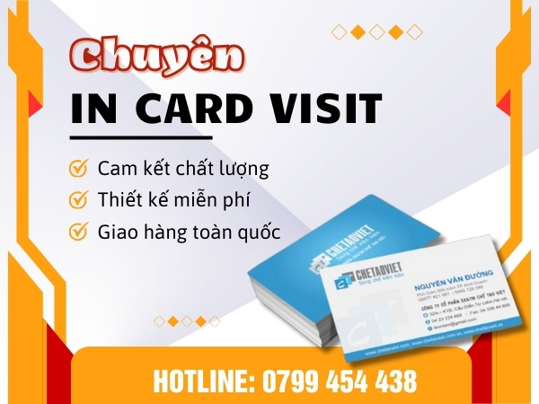 Dịch vụ thiết kế và in Card Visit tại DakLak theo nhu cầu