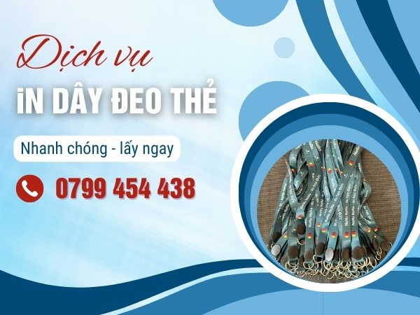 Dịch vụ in dây đeo tại Gia Lai thiết kế đẹp in nhanh