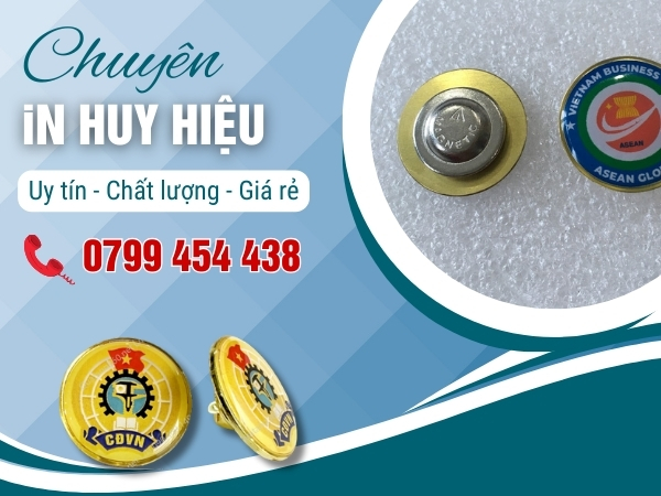 In huy hiệu tại Hải Châu Đà Nẵng công nghệ UV sắc nét từng chi tiết